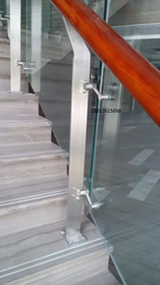 楼梯扶手栏杆 不锈钢立柱 阳台立柱 大刀片挂玻璃