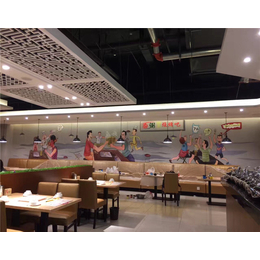 *园餐厅彩绘,武汉餐厅彩绘,火星墙绘(查看)