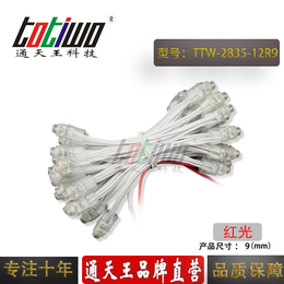 12V9MM红光外露穿孔防水2835SMD贴片灯串广告招牌