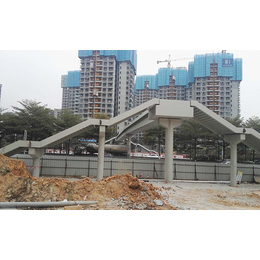 钢结构天桥施工方案|宏冶钢构*品质|广州钢结构天桥
