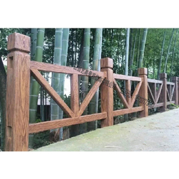 江西水泥仿木栏杆厂家   九江公园景区栏杆  新农村建设栏杆