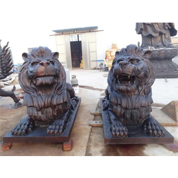 铜狮子铸造厂家,鑫鹏铜雕(在线咨询),铜狮子