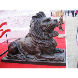 铜狮摆件_铜狮_欢迎来参观恒保发铜雕厂(图)