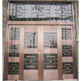 中式铜门维修,荣刚铜门,中式铜门