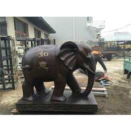 铜雕大象、铜雕大象定制、鑫鹏铜雕厂