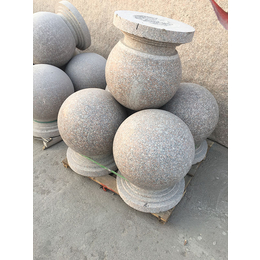 花岗岩圆形挡车球,嘉磊石材(在线咨询),新乡圆形挡车球