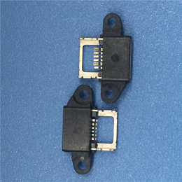 MICRO USB 5PIN AB型防水母座带支架四脚插板