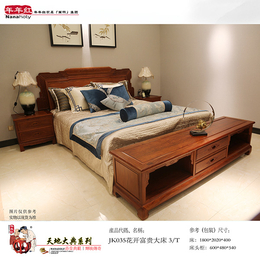 卧式红木大床-年年红红木家具(图)-卧式红木大床价位