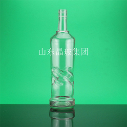 375ml透明玻璃酒瓶、山东晶玻、西宁玻璃酒瓶