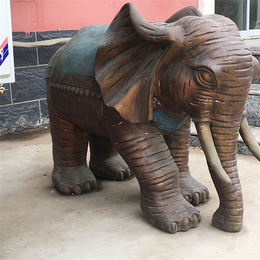 汇丰铜雕(图)-广场大象铜雕塑-达州大象铜雕塑