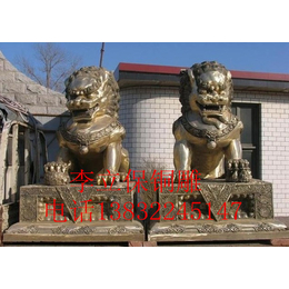 1.3米铜狮子多重、生产批发动物铜雕厂、铜狮子多重