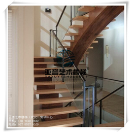 家用钢木楼梯设计、武汉亚誉艺术楼梯、大东门钢木楼梯缩略图