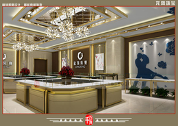 龙凤珠宝展柜一般多高-杭州龙凤珠宝展柜-千百度装饰设计