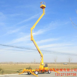 广东省高空维修升降车报价 16米曲臂升降机16米折臂升降平台
