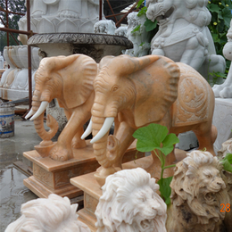 石雕大象制作价格、内蒙古石雕大象、爱强石雕