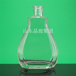 晶白手工玻璃酒瓶|山东晶玻|兴安盟玻璃酒瓶