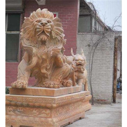 看门石狮价格-盛晟园林雕塑