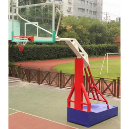 牡丹江液压篮球架|冀中体育公司|遥控电动液压篮球架厂家