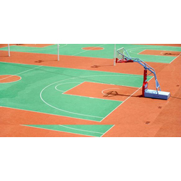 广安液压篮球架|冀中体育公司|广场用电动液压篮球架