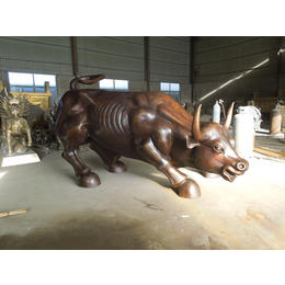 铜牛雕塑铸造-动物雕塑-盛鼎