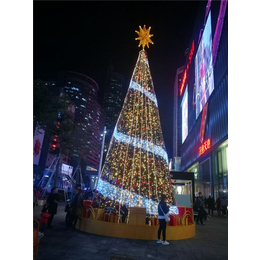 九江大型圣诞树、华亦彩景观来图定制、led大型圣诞树