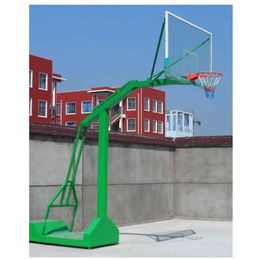 马鞍山液压篮球架|冀中体育公司(图)|大学用电控液压篮球架