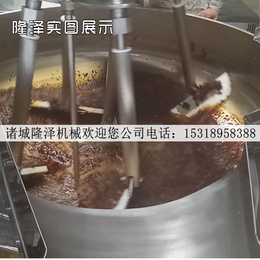 工厂食堂大型电磁炒菜锅多少钱一台-诸城隆泽机械有限公司