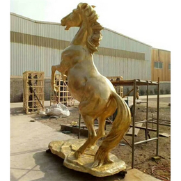 卫恒铜雕(图),风水铜马摆件,铜马