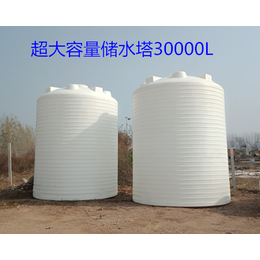 工业用水供水罐30吨塑料水箱30吨外加剂塑料桶大型防腐蚀水塔