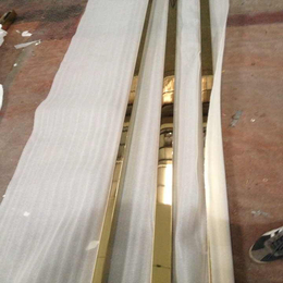 不锈钢方管黄钛金外径50x50x0.7不锈钢管玫瑰金