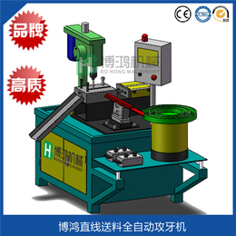 六角螺母自动攻牙机、博鸿自动化(在线咨询)、慈溪自动攻牙机