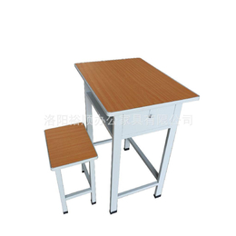 钢制学生课桌椅 简易可升降儿童课桌椅 厂家*的学生钢木结合课桌椅