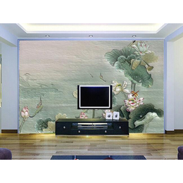 广东瓷砖拼花背景墙打印机-浮雕光油打印