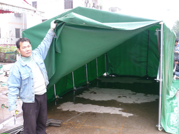 南京移动防雨棚滑轮式折叠推拉蓬厂家定制
