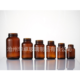 广州华卓供应绿色环保的棕色广口瓶 广口玻璃瓶来源