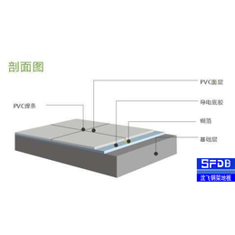 惠州PVC防静电地板、沈飞防静电、同质透心防静电地胶