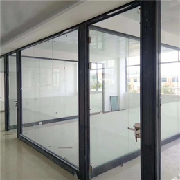 量达玻璃(图)-玻璃隔断门安装-安阳玻璃隔断门