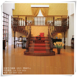 家用实木楼梯|监利实木楼梯|武汉亚实木楼梯