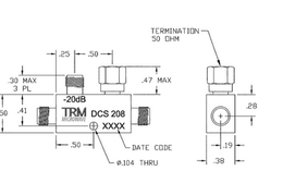 trmmicrow*e宽带定向耦合器DCS208