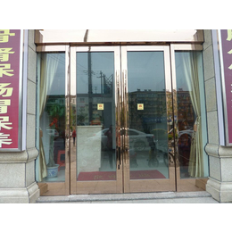 和平区钢化玻璃门安装 天津定制办公室玻璃门厂家制作