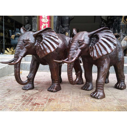 博轩雕塑、宁夏园林铜大象雕塑、园林铜大象雕塑价格