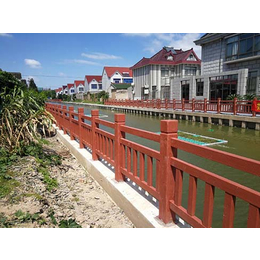 淮北仿木栏杆- 顺安景观护栏材料-混凝土仿木栏杆