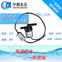 中湘ZX60D-12W汽车散热冷却水泵12V无刷直流水泵