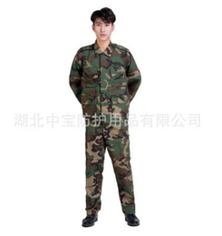 厂家批发定做学生军训迷彩服套装户外拓展透气*迷彩工作服套装缩略图