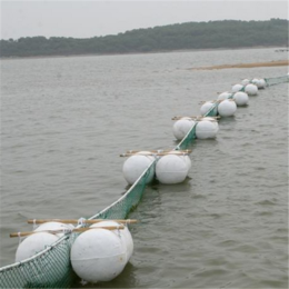 供应养鱼区水域建设规划滚塑PE直径35cm串联式小型浮球
