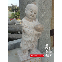 石雕工艺厂家生产 招财童子石雕雕像
