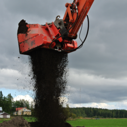 阿鲁土壤处理*碎筛 定做多功能筛分铲斗