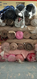 广东服装 针织面料 货源稳定 服装布料 颜色多保暖夹丝棉布料