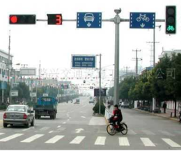 交通灯 监控灯 八角信号灯杆 一体式信号灯杆 定制生产 