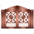 百狮盾铜门(图)|中式玻璃铜门|临夏铜门缩略图1